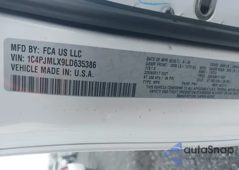 2020 Jeep Cherokee Latitude Lux 4X4 из США, поврежденный, VIN 1C4PJMLX9LD635386